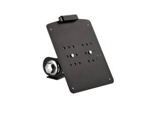 Long License Plate Side Mount Kit for Softail M8 Long, German specification Black Anodized