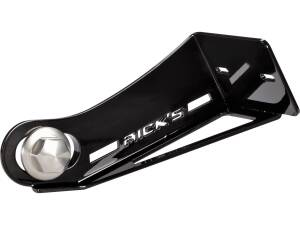 Long License Plate Side Mount Kit for Softail M8 Long, German specification Black Anodized