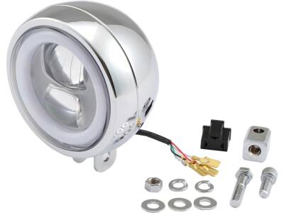 Capsule 120 4 1/2" Headlight Chrome LED