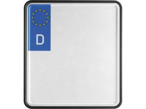 FRAME License Plate Base Plate German Size 200x180mm Black