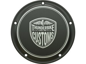 New Custom Clutch Cover 5-hole Black Anodized