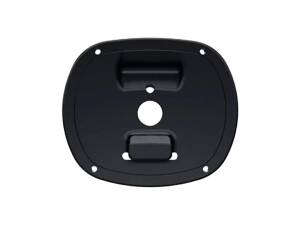 Mid-Mount License Plate Base Plate Adapter Black Satin