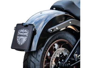 Mid-Mount License Plate Base Plate Adapter Black Satin