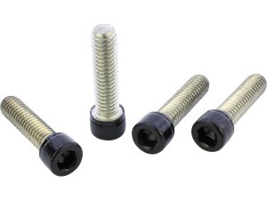 Front Fender Screw Kits Gloss Black Powder Coated