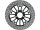 Round 340 mm Floated Brake Disc Spoke Black Satin Front
