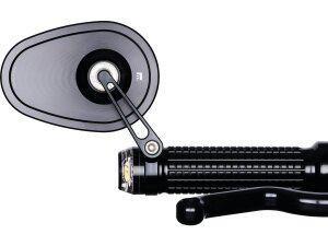 mo.view cruise Bar End Mirror Stem length: 60mm Black, Anodized