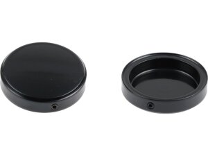 End Cap Fork Cover Fork Cap Plain Black Powder Coated