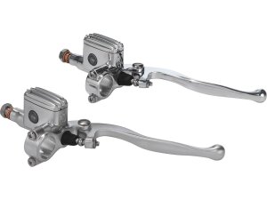 Classic Brake Master Cylinder Kit Aluminium Polished 14 mm 1" Single Disc Dual Disc