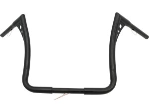 New 16 Bonanza Bagger Handlebar 3-Hole Black Powder Coated 1 1/4" Throttle By Wire Throttle Cables