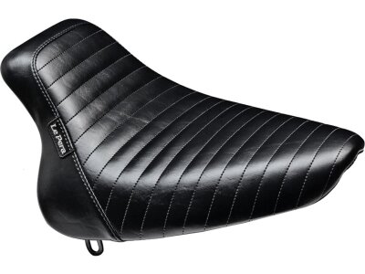Bare Bones Solo Seat Pleated Stitch Black Vinyl