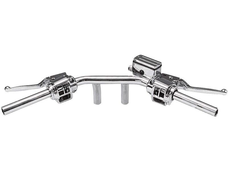 82-95 Early Style Handle Bar Control Kit Chrome 3/4" Dual Disc