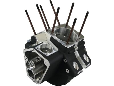 Evolution Standard 3.500" Bore Engine Case for 5-Piece Flywheel 92-99 Top Breather Black