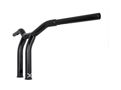 10" Dominator Raked Bar Bar 4-Hole Gloss Black 1 1/4"