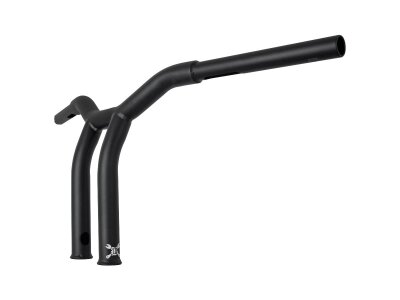 10" Dominator Raked Bar Bar 4-Hole Black Satin 1 1/4"