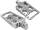 MX V1 Foot Pegs Silver Anodized