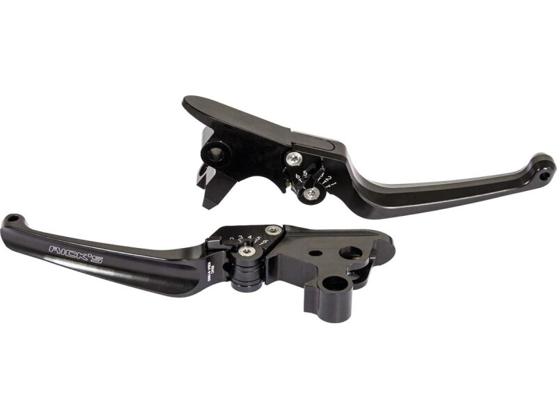 Classic Adjustable Brake and Clutch lever Kit Black Anodized Hydraulic Clutch