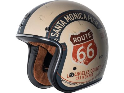 Del Mar (T-50) ECE Open Face Helmet Pacific Coast Highway Graphic "M"