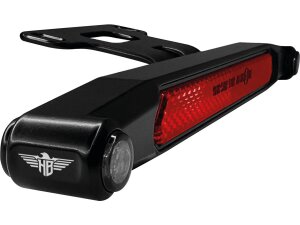 Nano 3 in 1 LED Lightbar with LED Turn Signals, Brake- and Taillight for Sportster S Black Powder Coated Tinted LED