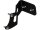 Medium Side Mount License Plate Bracket Black Satin