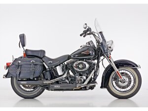 Performance Slip-On Muffler For Softail Low Black Powder...