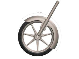 Standard 21" Steel Front Fender for Touring Models Raw