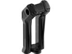 Club Style Pullback No Instrument Riser Kit (Models with Dash Mount Instruments) 7" Height, 1 1/4" Clamp Diameter Black Anodized