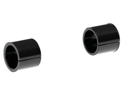Handlebar Reducing Sleeve Kit 1 1/4" to 1" Black Anodized