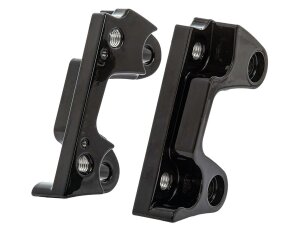 Oversize Brake Rotor Axial Brake Caliper Adapter For 330mm (13") rotors Gloss Black Dual Disc