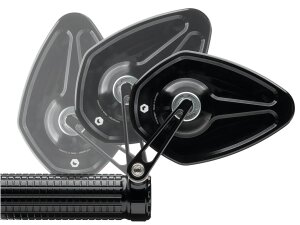 mo.view sport 60 flip Bar End Mirror Black Anodized