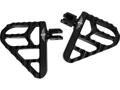 V2 Performance Passenger Mini Floorboards Black Satin Anodized