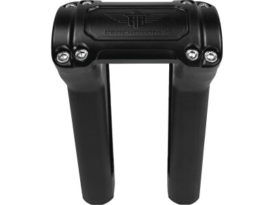 Performance Club Style Riser Kit 7" Height, 1" Handlebar Clamp without Instrument Black Satin