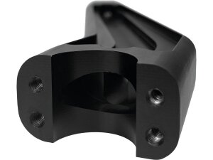 Performance Club Style Riser Kit 7" Height, 1" Handlebar Clamp without Instrument Black Satin