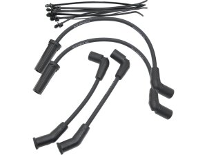 Triple Silicone Spark Plug Wire Set Set of 4 Cables Black