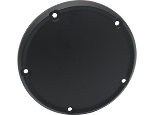 Smooth Derby Cover for Big Twins 5-hole Satin Black Powder Coated