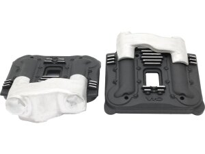Knuckle Rocker Box Covers For Sportster 86-03 Black Cut