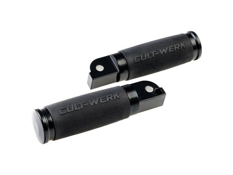Racing Passenger Foot Pegs Black Powder Coated