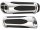 Deep Cut Comfort Grips Chrome 1" Throttle By Wire