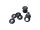 Handlebar Damper Kit Black Coated Cup Whashers Black