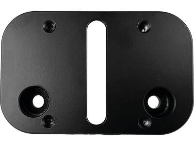 Mid-Mount License Plate Adapter Black Anodized