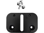 Mid-Mount License Plate Adapter Black Anodized