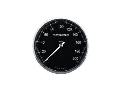 motoscope chronoclassic 2.0 Instrument Scale: 200 mph; 200 km/h; Aluminium Polished Bezel 80 mm