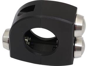 mo.switch Push-Button Clamp for 1" or 7/8" Handlebars 3 VA Button Gloss Black Anodized
