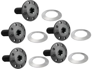 Titanium Floating Rotor Bolt Kit For Front Brake Discs Black