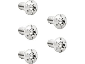 Titanium Rotor Bolt Kit For Front Brake Discs, Thread: 5/16-18 x 7/8" Polished