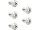 Titanium Rotor Bolt Kit For Front Brake Discs, Thread: 5/16-18 x 7/8" Polished