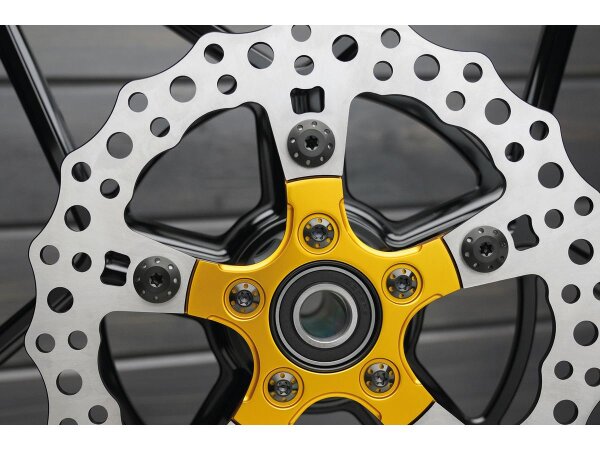 Titanium Rotor Bolt Kit For Front Brake Discs, Thread: 5/16-18 x 7/8" Black