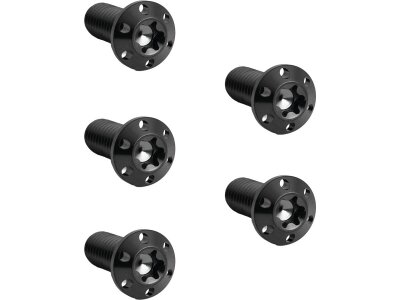 Titanium Rotor Bolt Kit For Front Brake Discs, Thread: 5/16-18 x 7/8" Black