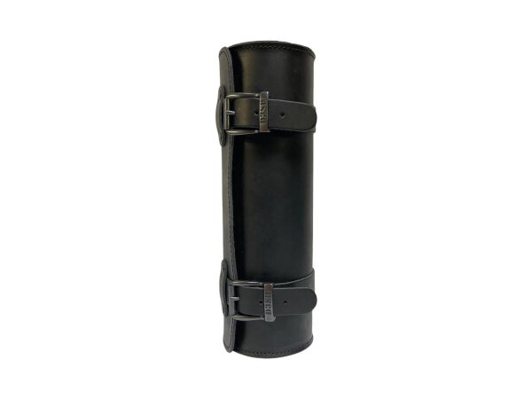 Leather Tool Roll 3,8 Liter, Width: 330 mm, Diameter: 100 mm Black