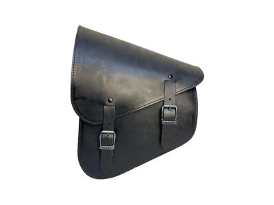 Leather Swing Arm Bag for Softails 5,5 Liter, Height: 350/150 mm, Width: 260 mm, Depth: 140 mm Black