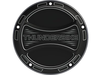 Torque 2.0 Clutch Cover With Thunderbike Logo, 5-hole Bi-Color Anodized